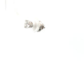 14k White Gold .20ct G VS2 Round Single Diamond Stud Earring